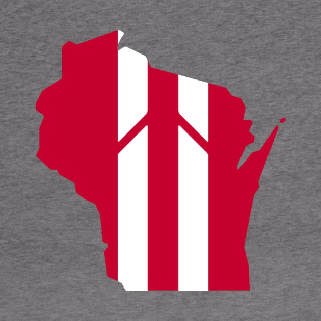 Wisconsin Stripe by StadiumSquad